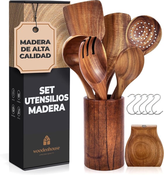 utensilios de cocina de madera