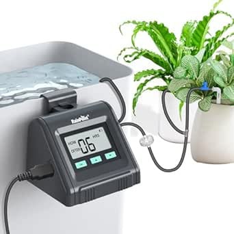 sistemas de riego automático para plantas, riego automático interior sin grifo, riego por goteo para plantas de interior, sistema de riego automático DIY, kit de riego por goteo AIBISTAR, sistemas de riego por exudación, riego automático con programa